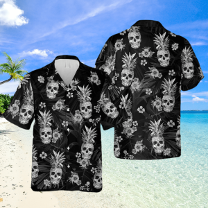 Gothic Skull Hawaiian Shirt